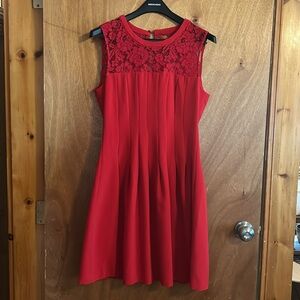 H&M Red Sleeveless Dress